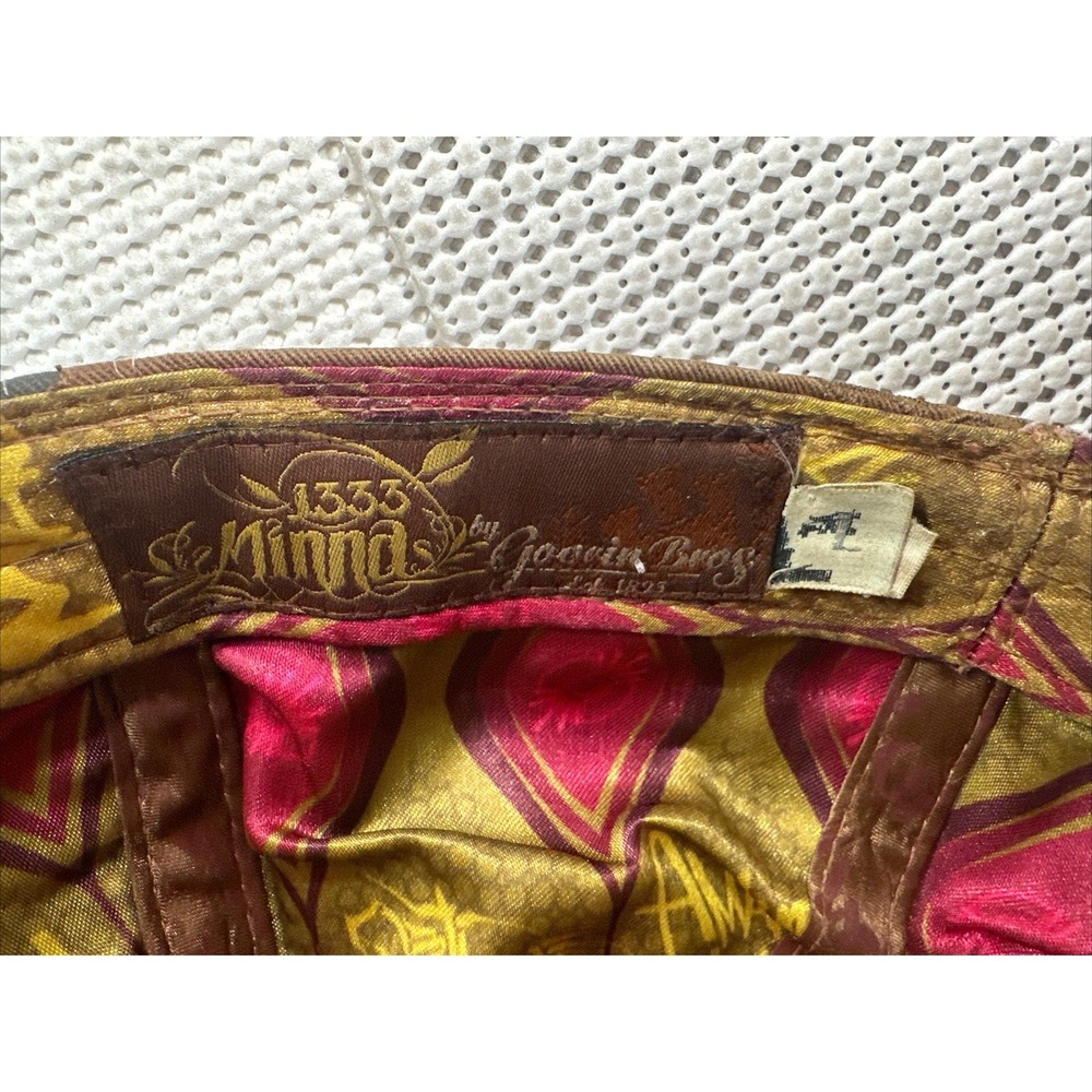 Goorin Bros Minna 1333 Hat Rose Hourglass Embroidered Size Large - Picture 15 of 16